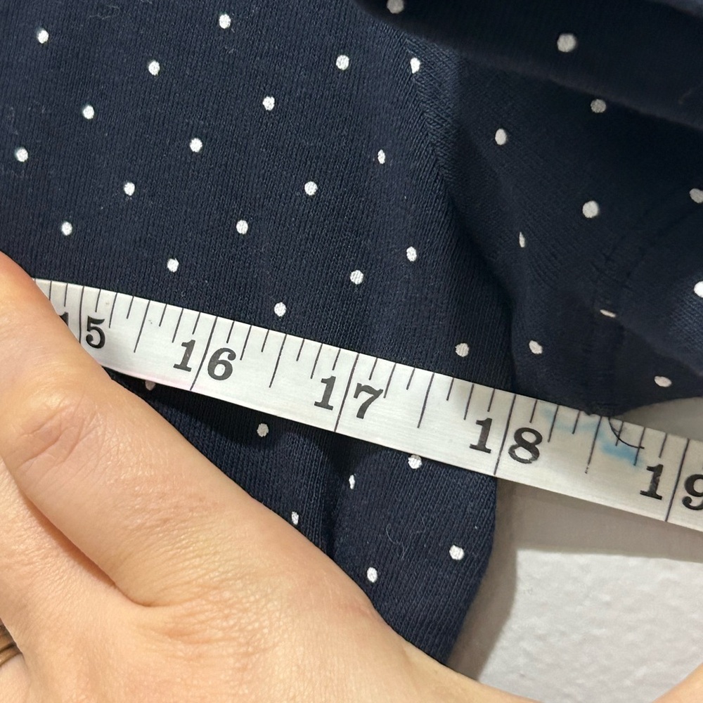 Navy Polka Dot Women’s T-Shirt Dress - Picture 5 of 5
